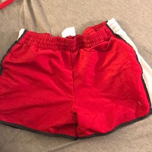 Red shorts